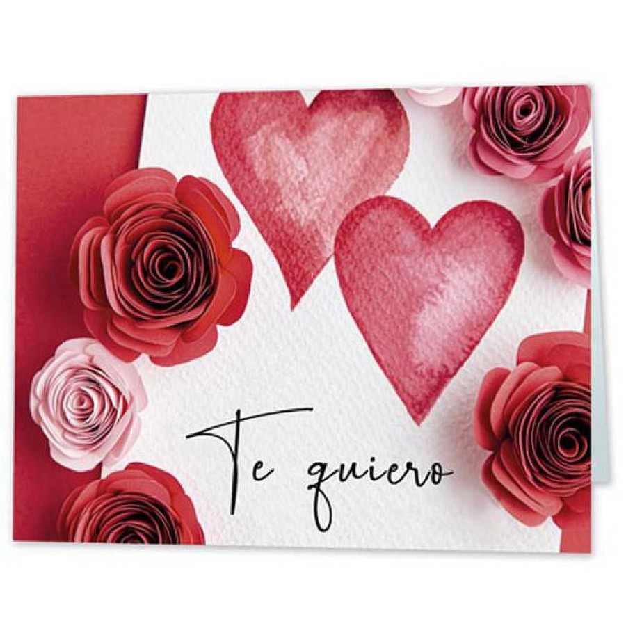 Papeler A Genérico Tarjetas Felicitaci N | Tarjeta Mini Te Quiero Rosas Papel 9X6