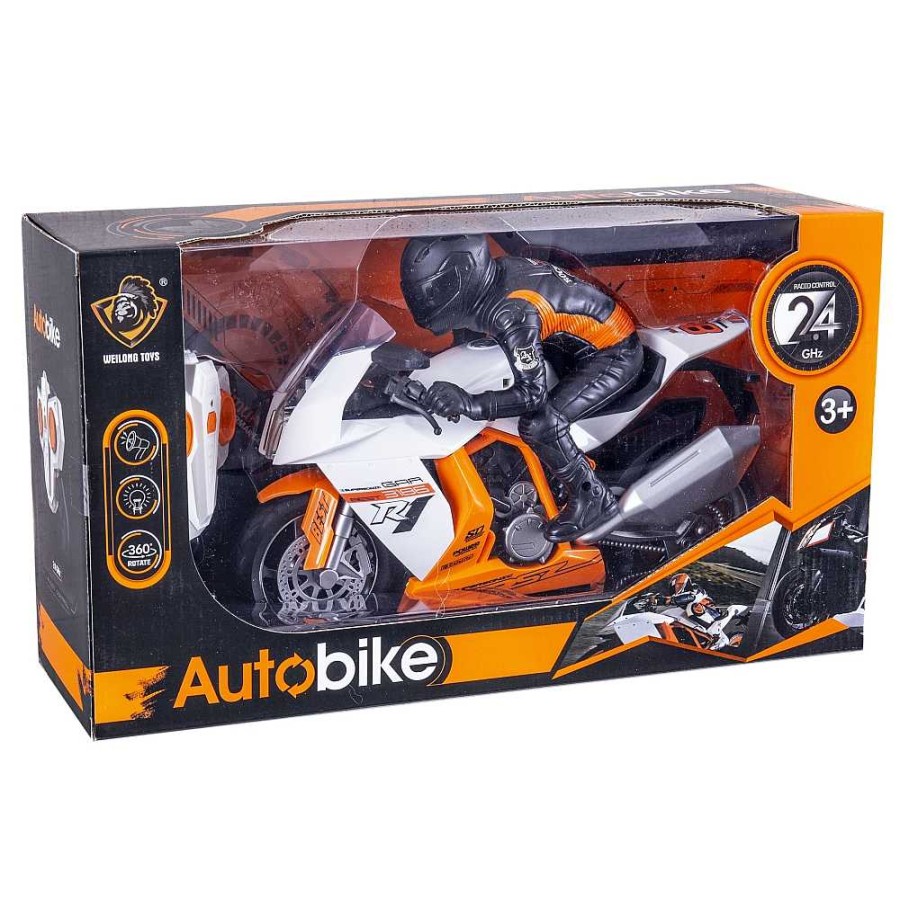 Juguetes Fantástiko Radiocontrol | Moto Radio Control + Figura 29 Cm 7 Funciones