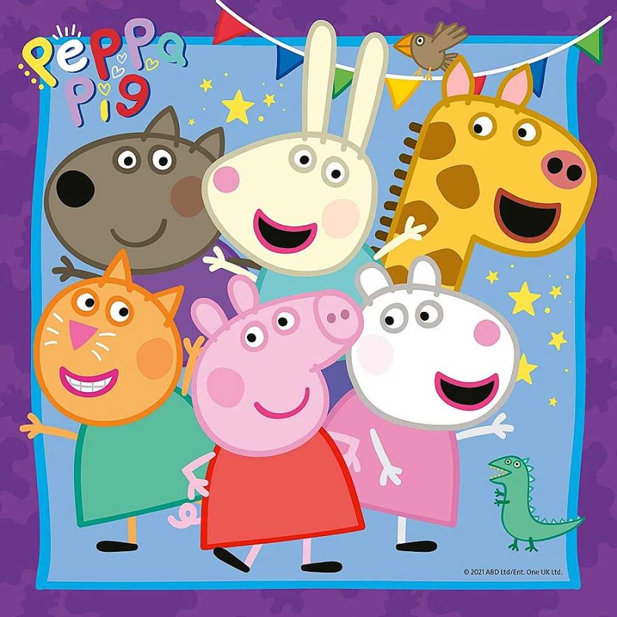 Juguetes Peppa Pig Puzzles Infantiles | Peppa Pig Puzzle Triple 3X49 Piezas