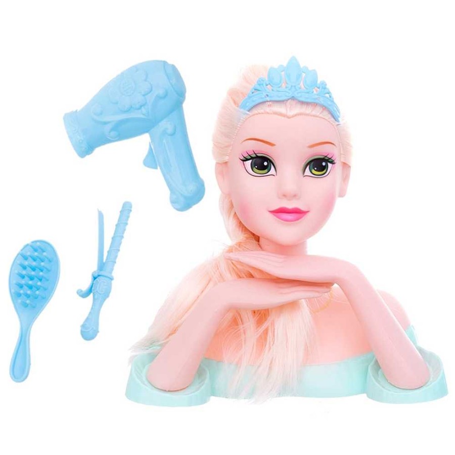 Juguetes Fantástiko Belleza Y Peluquer A | Cabeza Maniqu Snow Princess + Accesorios 2 Modelos