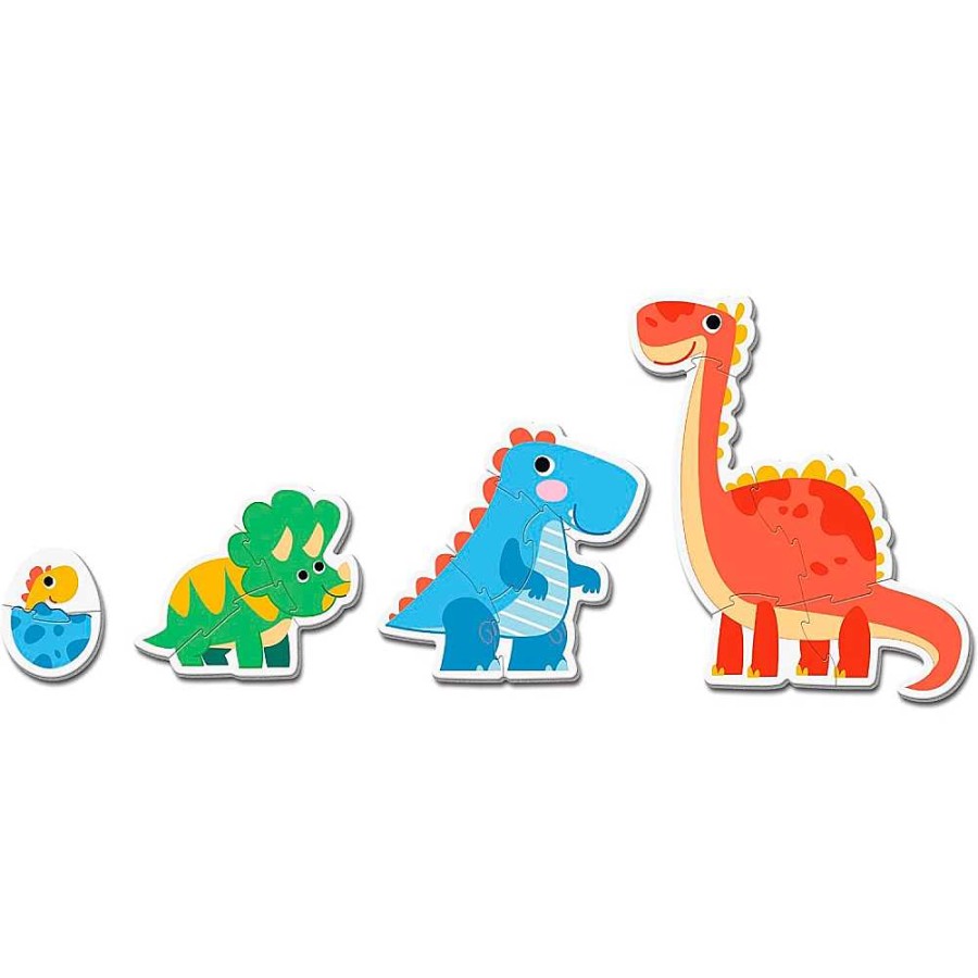 Juguetes Clementoni Puzzles Preescolar | My First Puzzle Progresivo Dinosaurios + 2 A Os