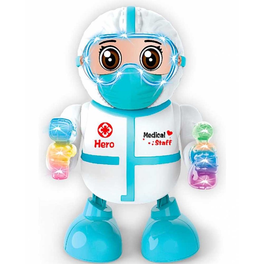 Juguetes Genérico Figuras De Acci N | Robot Doctor Movientos Baile Luz Sonido 18 Cm