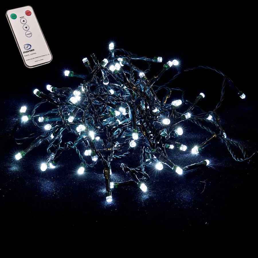 Home & Deco Juinsa Iluminaci N | Guirnalda 100 Luces Led Blanco C Lido Multifunci N 5 Metros