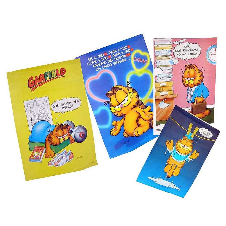 Papeler A Garfield Tarjetas Felicitaci N | Garfield Pack 12 Posters En 4 Modelos