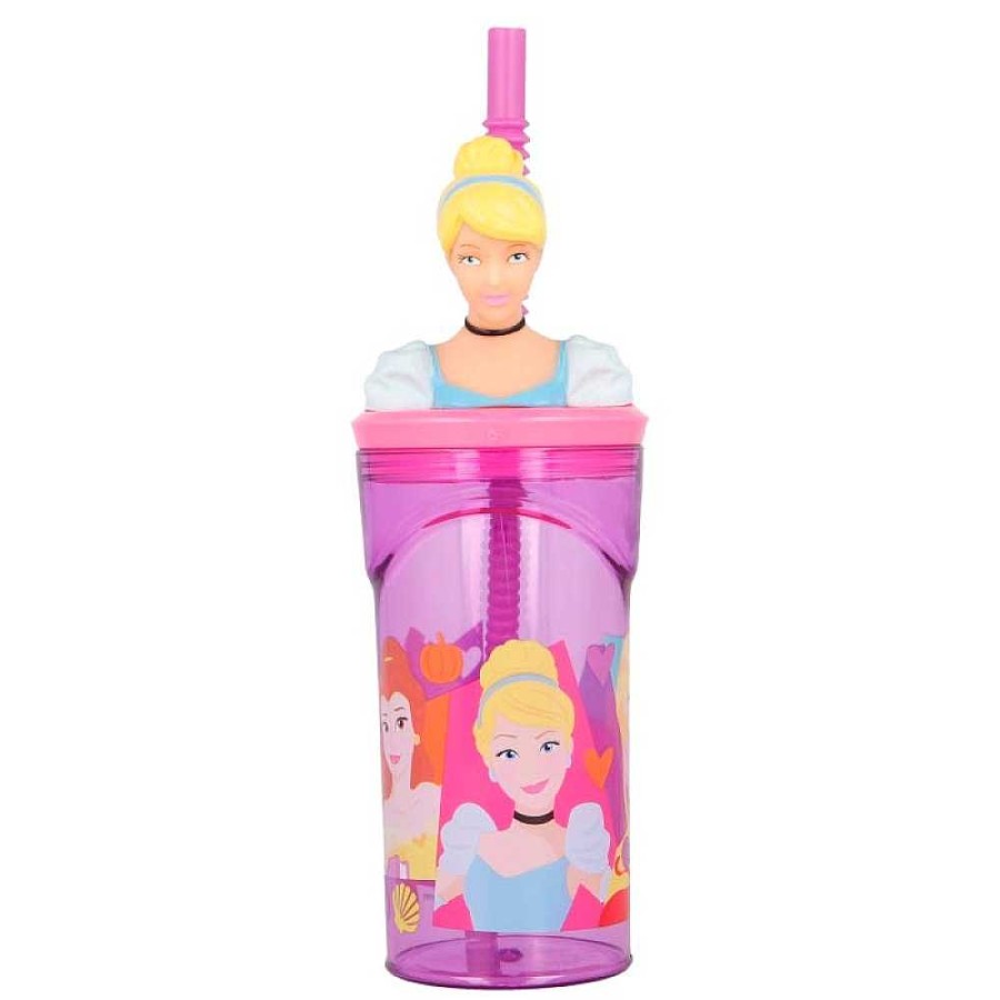 Mochilas Y Complementos Disney | Princesas Disney Vaso Pajita Figura 3D 360 Ml