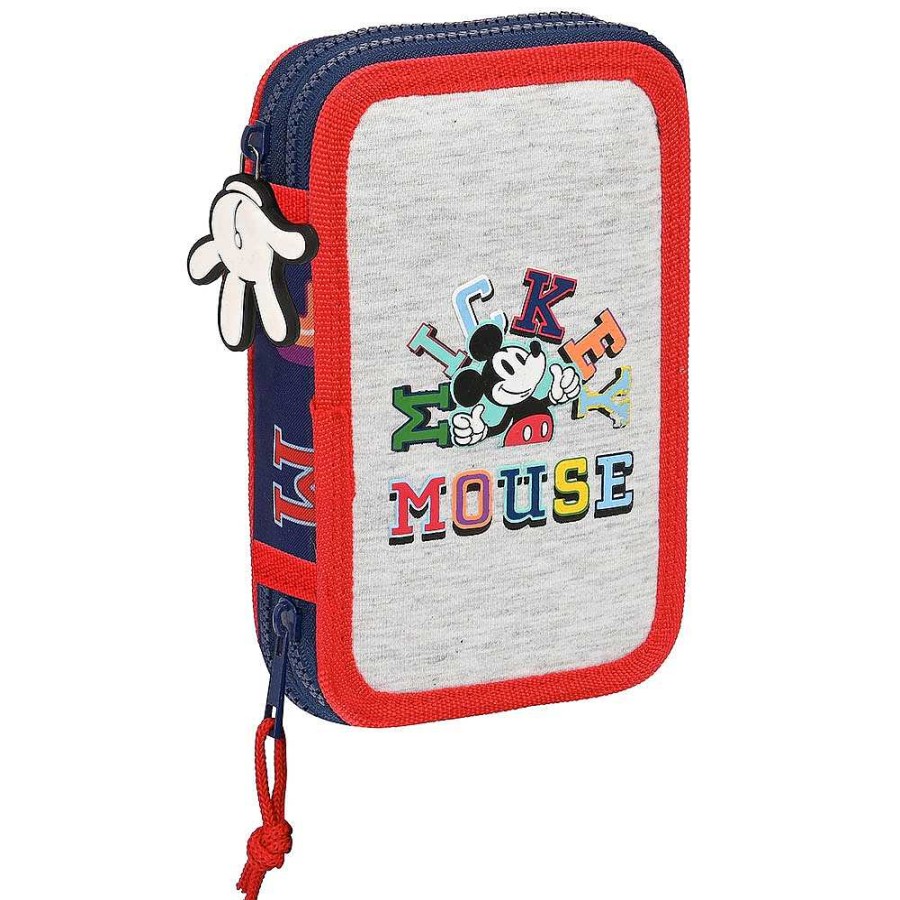 Mochilas Y Complementos Disney | Mickey Plumier Doble 28 Piezas 19X12