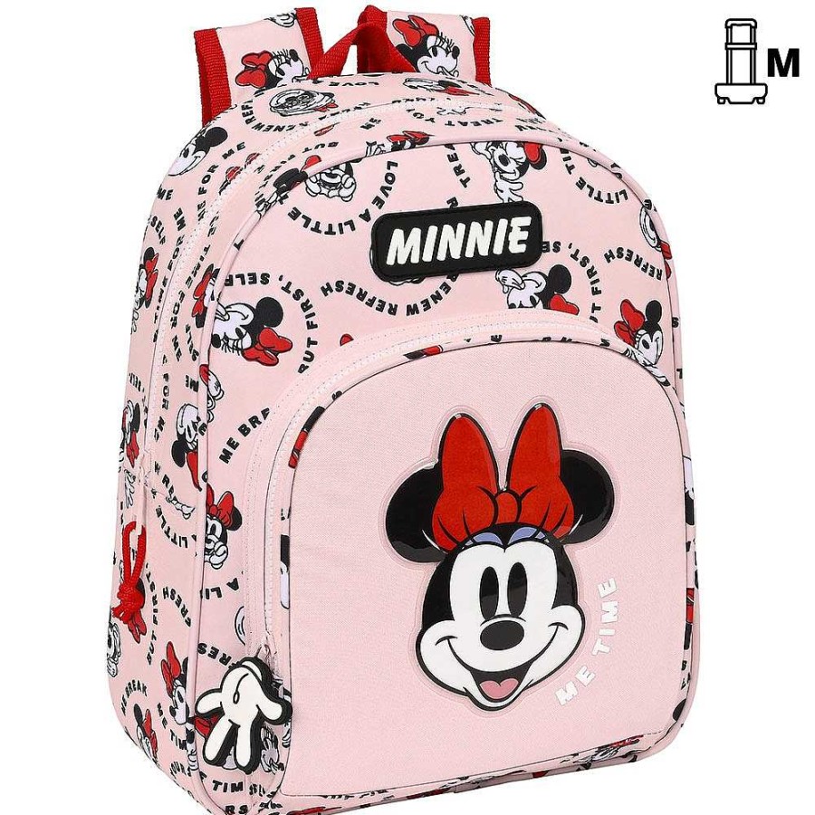 Mochilas Y Complementos Disney | Minnie Mochila Adaptable A Carro 28X34X10