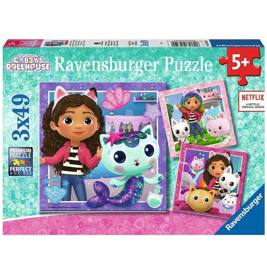 Juguetes Gabby's Dollhouse Puzzles Infantiles | Gabby´S Dollhouse Puzzle Triple 3X49 Piezas