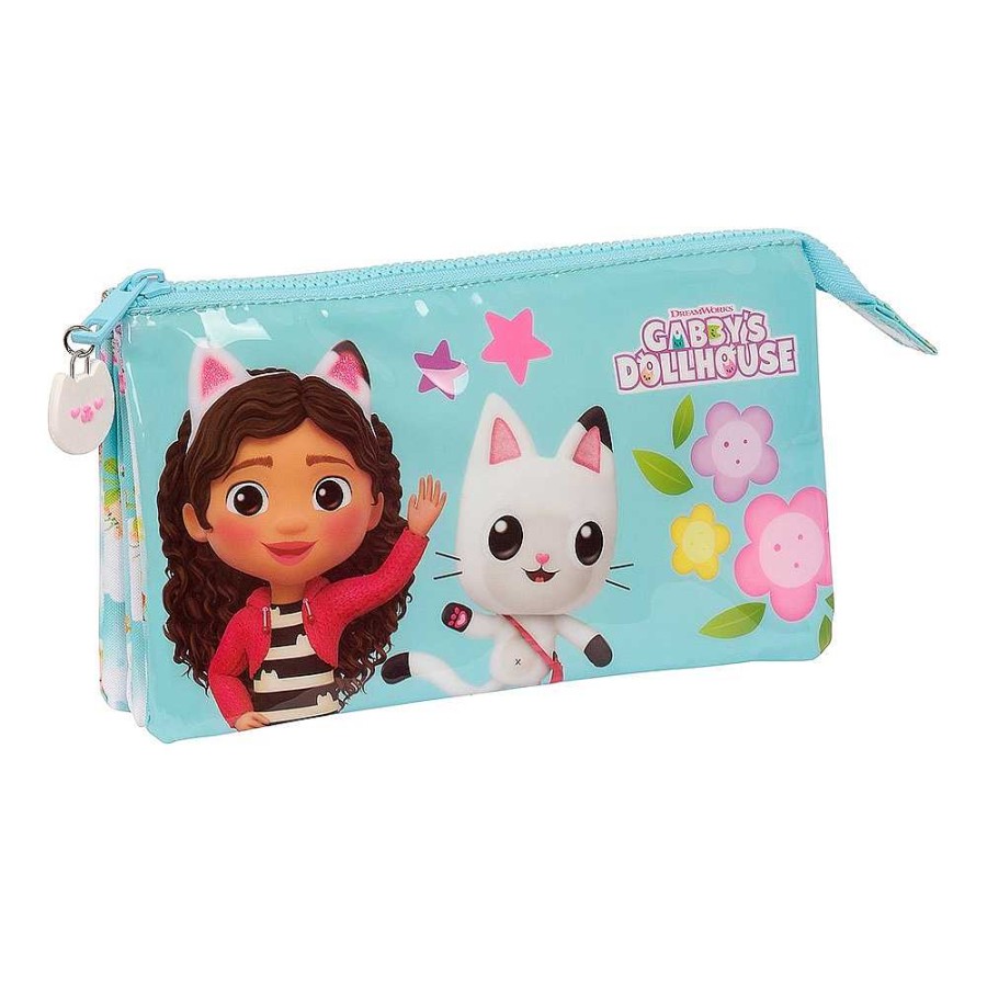 Mochilas Y Complementos Gabby´s Dollhouse | Gabbys Dollhouse Portatodo Triple 22X12X3