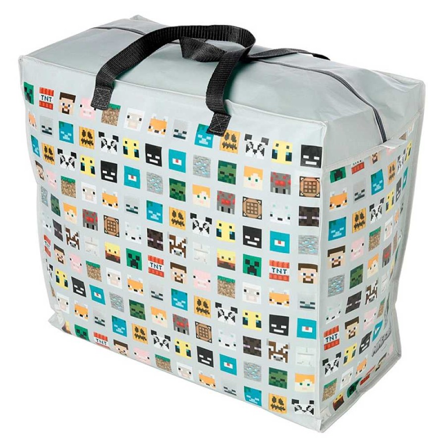 Regalo Puckator Friki Corner | Bolsa Xl Almacenaje Minecraft 55X48X28