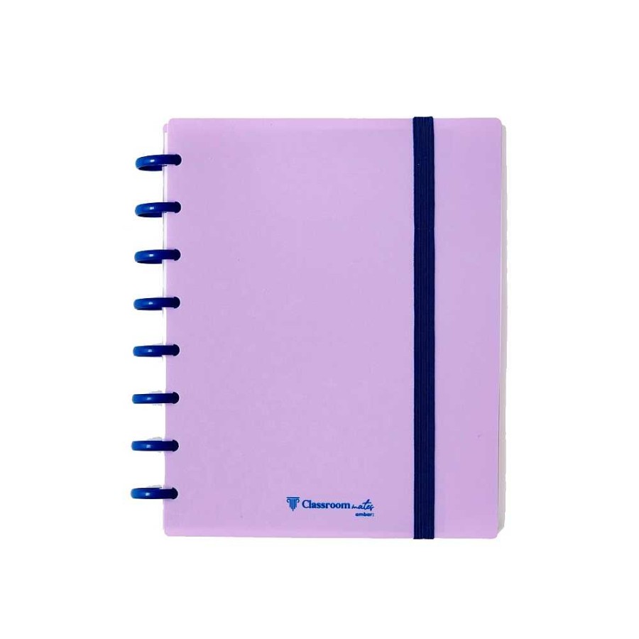 Papeler A Ambar Cuadernos Espiral | Cuaderno Ecosmart 100 Hojas Intercambiables A5 Polipropileno Lila