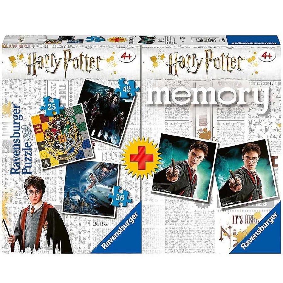 Juguetes Harry Potter Puzzles Infantiles | Harry Potter Pack Memory + Puzzle Triple