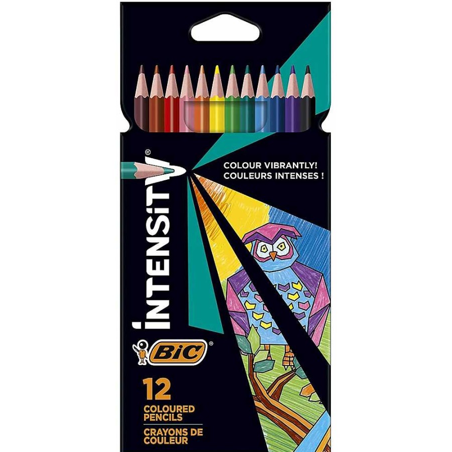 Papeler A BIC Ceras-L Pices Y Rotuladores | Estuche 12 L Pices Colores Bic Intensity