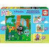 Juguetes Educa Puzzles Infantiles | Milo Puzzle Progresivo 12-16-20-25 Piezas