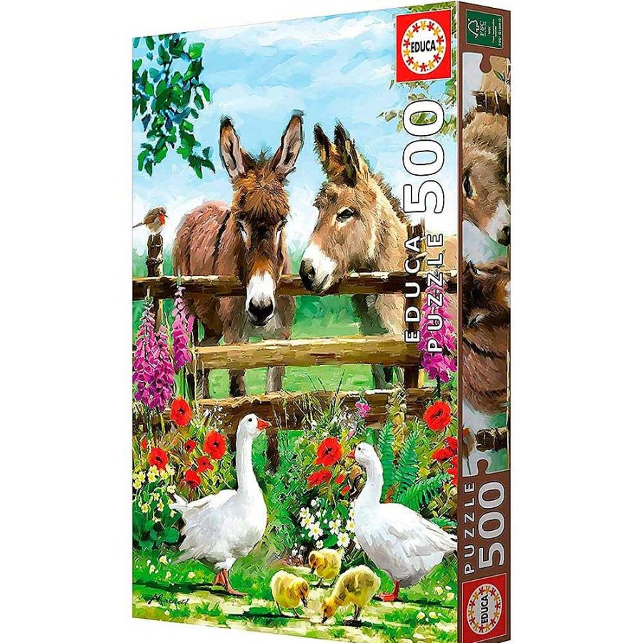 Juguetes Educa Puzzles 300-1000 Piezas | Puzzle Educa 500 Piezas Burritos Y Granja