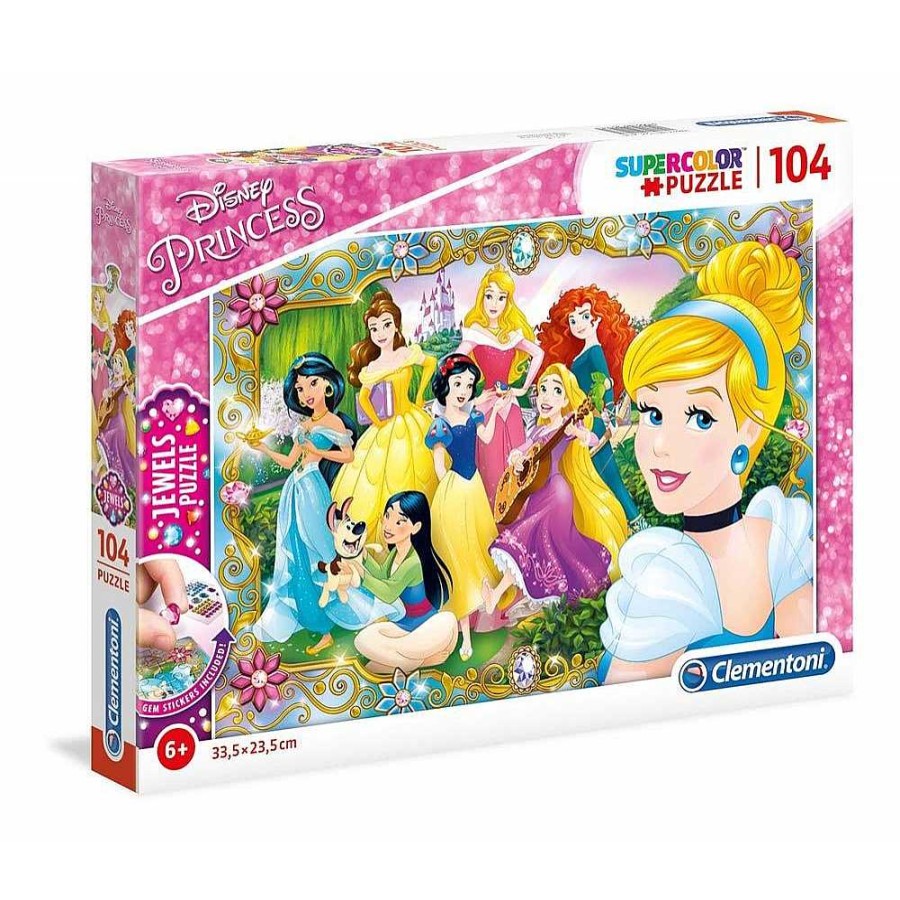 Juguetes Disney Puzzles Infantiles | Princesas Disney Puzzle 104 Piezas Joyas