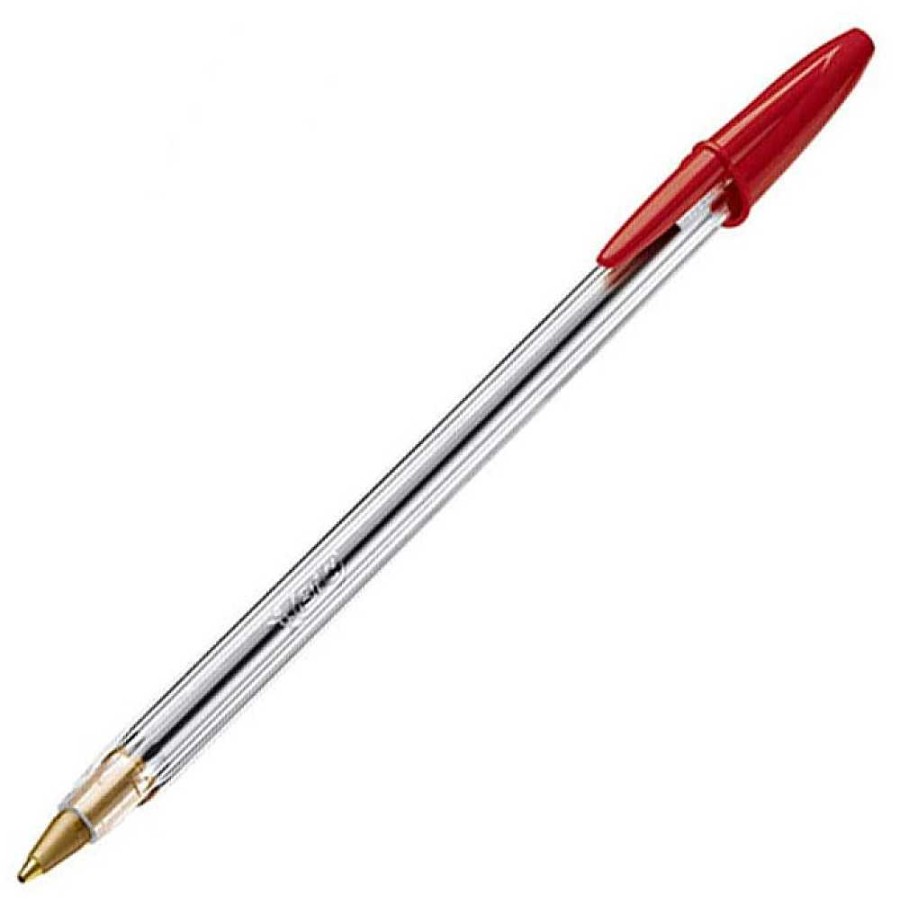 Papeler A BIC Bol Grafos | Caja 50 Bol Grafo Bic Cristal Rojo