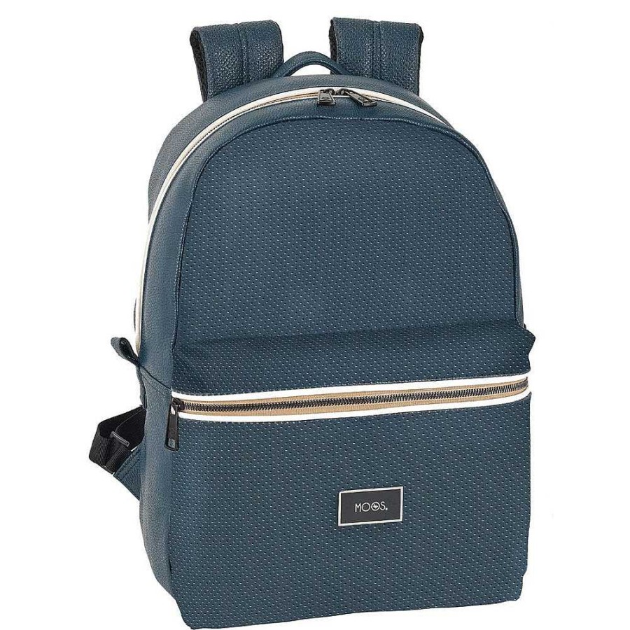 Mochilas Y Complementos Moos | Moos Blue Mochila Ordenador 31X44X15