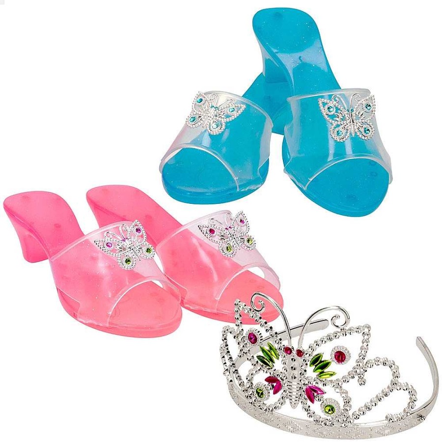 Juguetes CB Toys Belleza Y Peluquer A | Set Zapatos Y Corona De Princesa. Caja 23X16X17