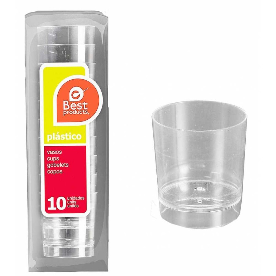 Fiestas Y Disfraces Genérico | Pack 10 Vaso Chupito Transparente 33 Cc