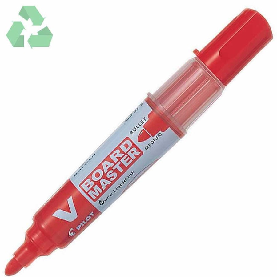 Papeler A Pilot Pizarras Y Accesorios | Pilot Rotulador Vboard Recargable Para Pizarra Color Rojo