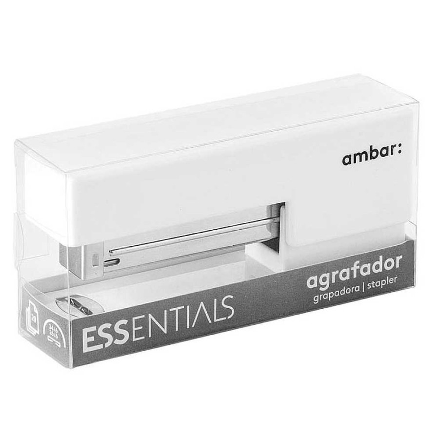 Papeler A Ambar Grapadoras Y Clips | Grapadora Essentials Para Grapas 24 - 6