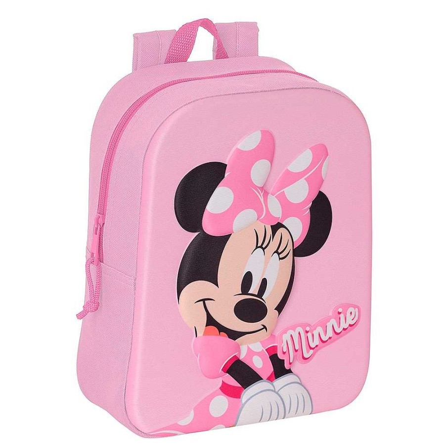 Mochilas Y Complementos Disney | Minnie Mousse Mochila 3D Guarder A 22X27X10