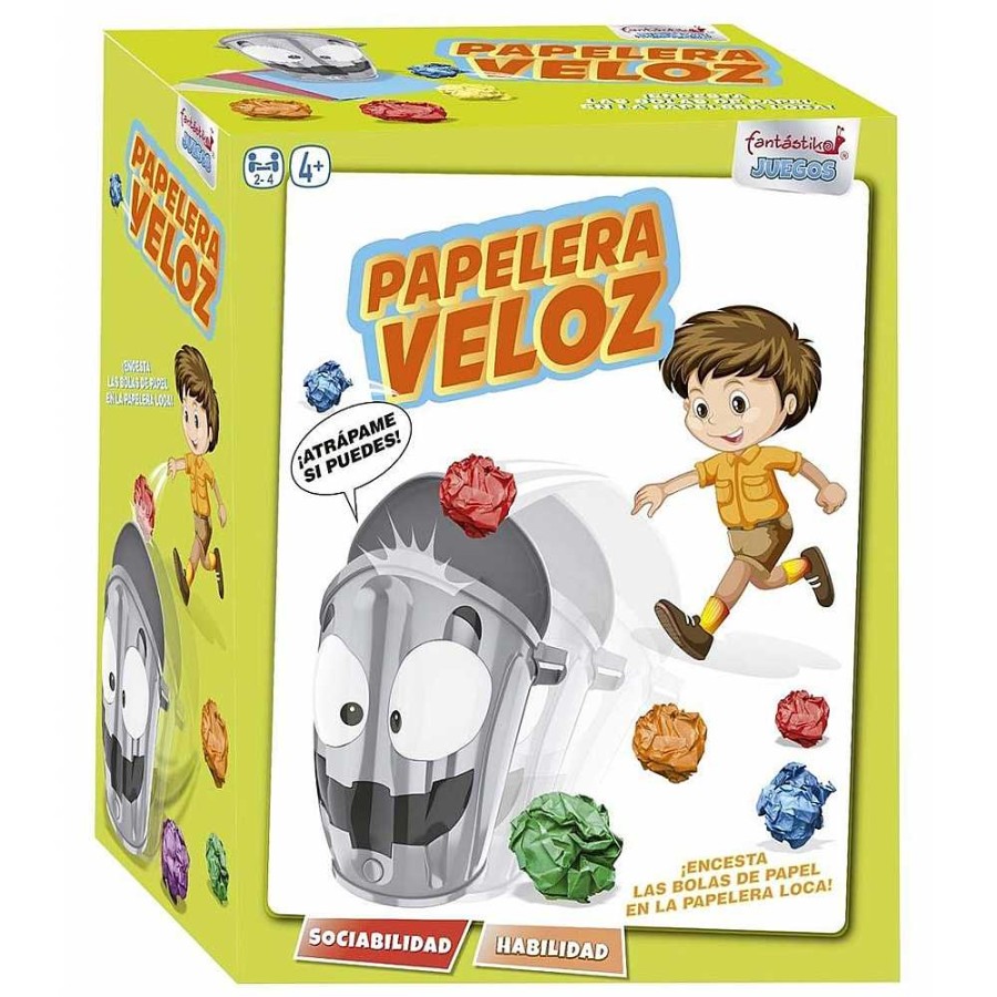 Juguetes Genérico Juegos De Habilidad | Juego Habilidad Papelera Veloz 22X27 + 4A Os