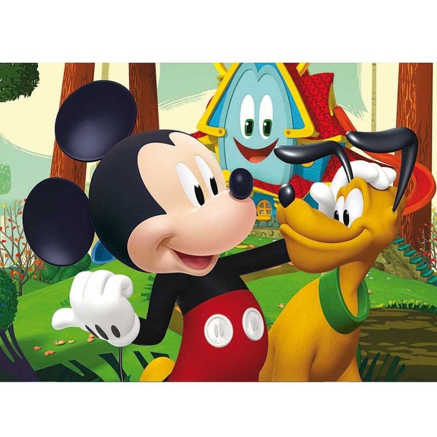 Juguetes Disney Puzzles Infantiles | Mickey Puzzle Doble 2X48 Piezas