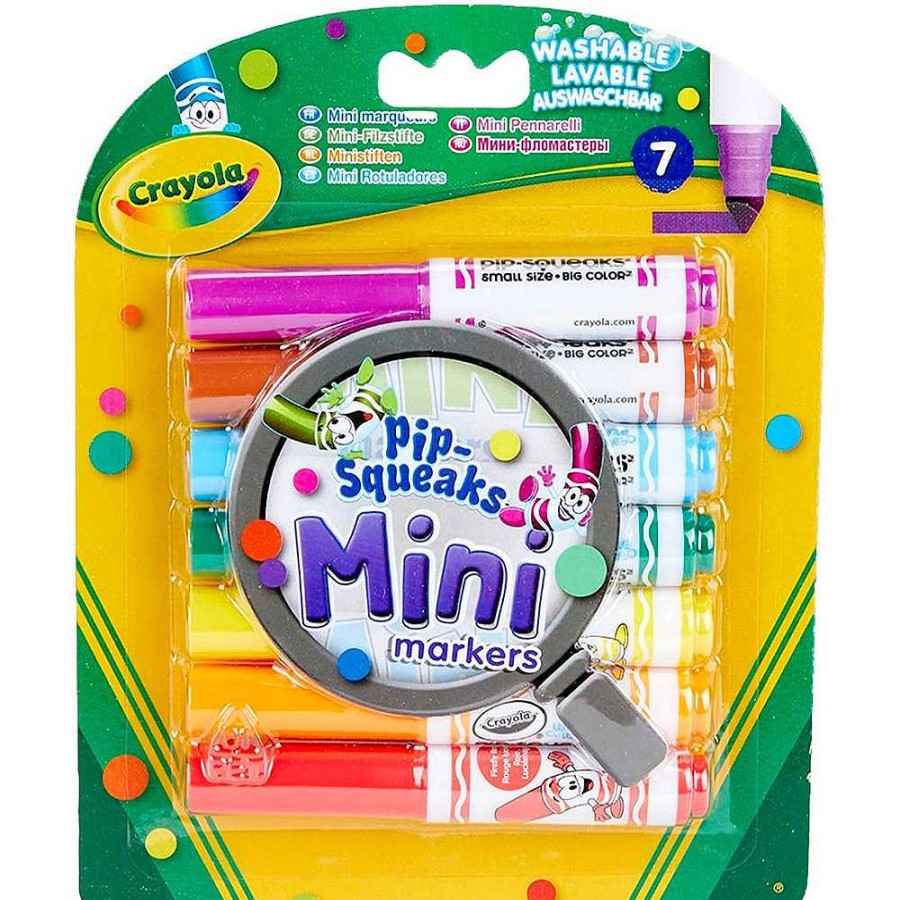 Papeler A Crayola Ceras-L Pices Y Rotuladores | Crayola Estuche 7 Mini Rotuladores Lavables