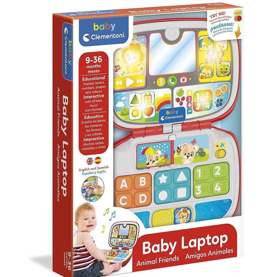 Juguetes Clementoni Aprendizaje | Ordenador Infantil Baby Laptop +9 Meses