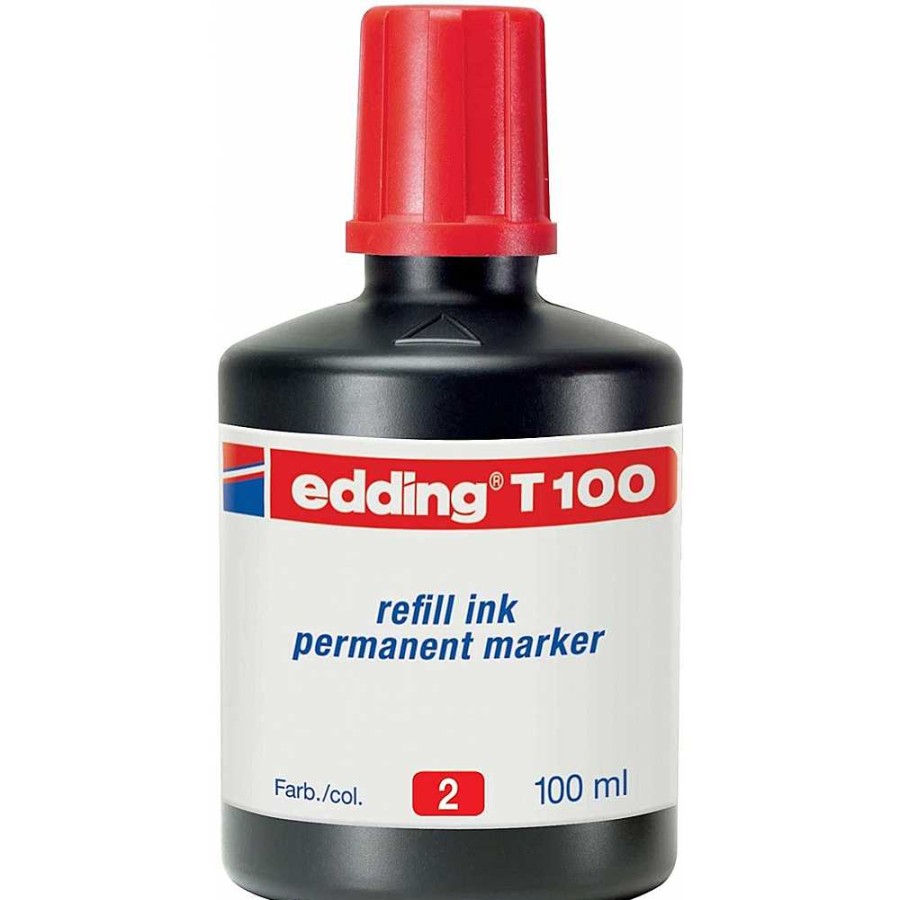 Papeler A Edding Permanentes Y Subrayadores | Tinta Edding T-100 Roja