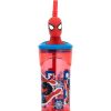 Mochilas Y Complementos Spiderman | Spiderman Vaso Pajita Figura 3D 360 Ml