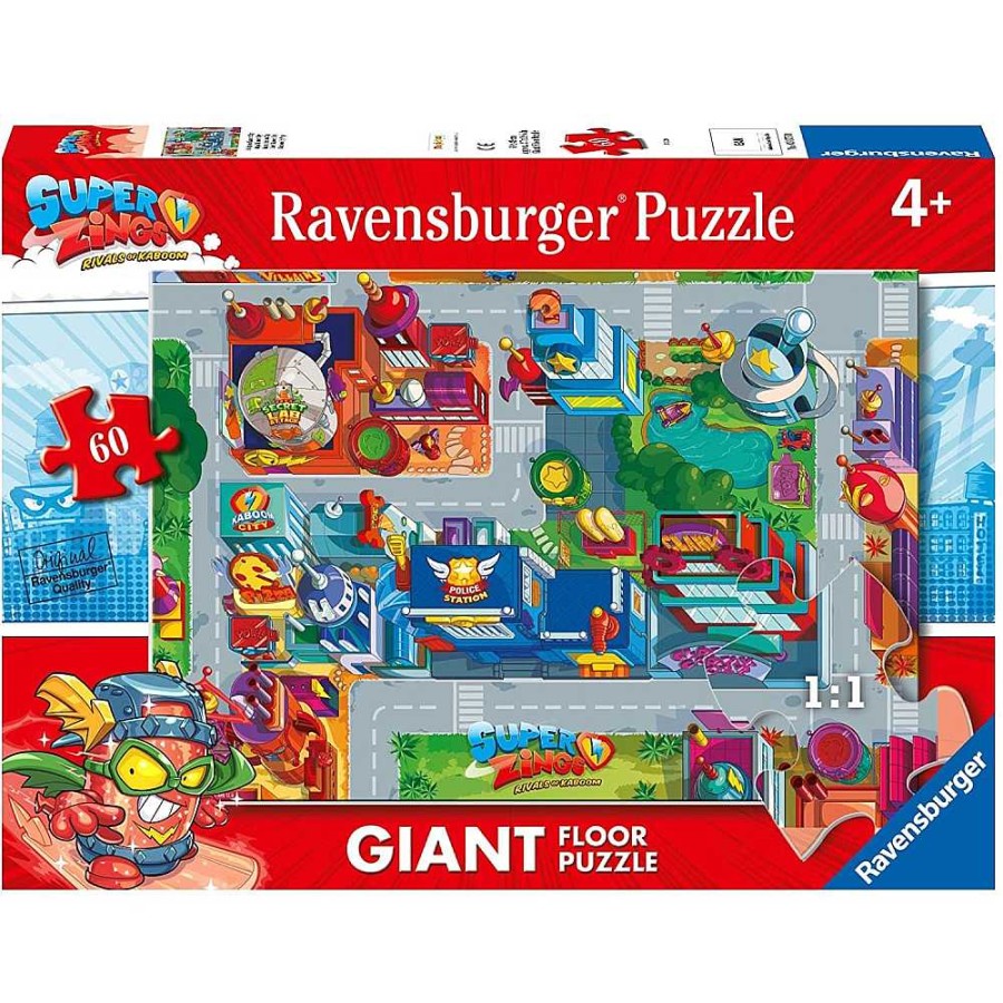 Juguetes Superthings Puzzles Infantiles | Superthings Puzzle Xl Suelo 60 Piezas