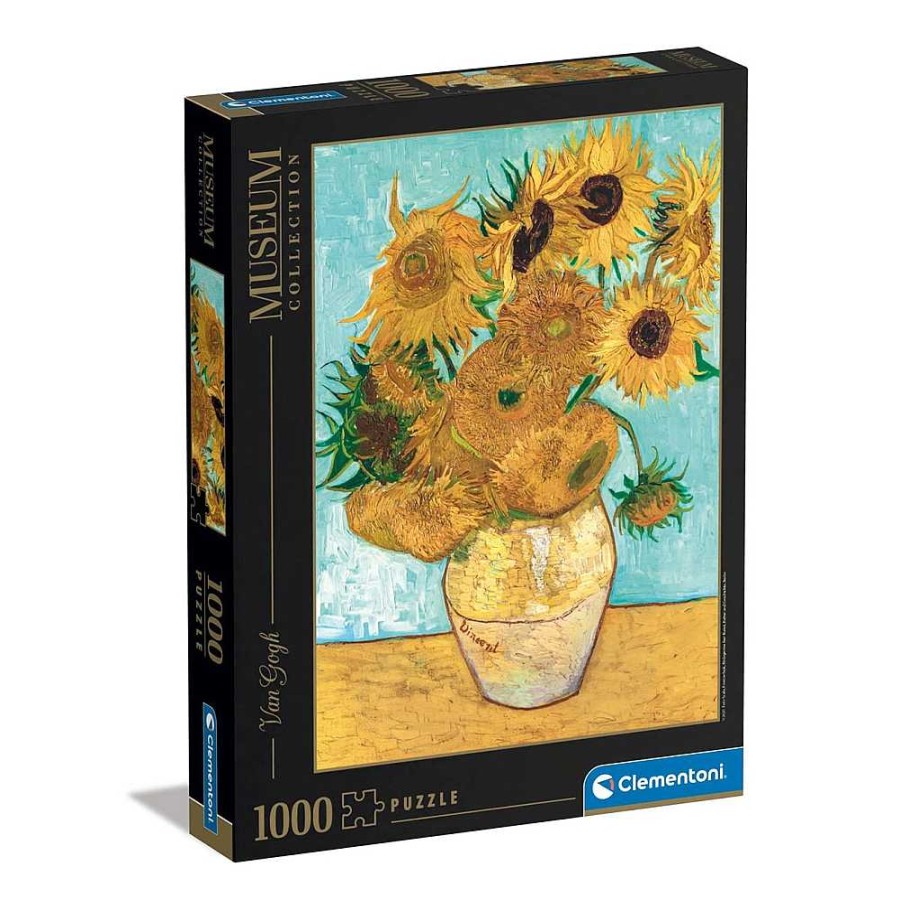 Juguetes Clementoni Puzzles 300-1000 Piezas | Puzzle 1000 Piezas Museum Van Gogh. Los Girasoles