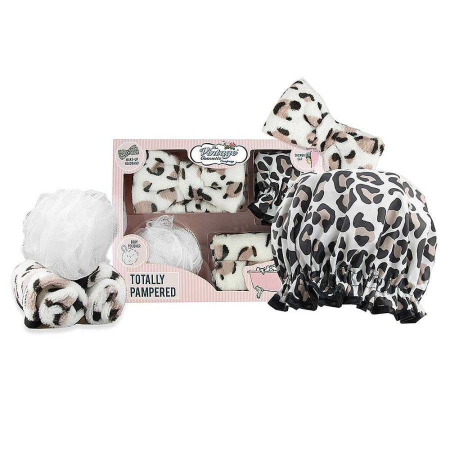 Regalo The Vintage Cosmetic Company | Set Regalo Spa 5 Piezas Leopardo