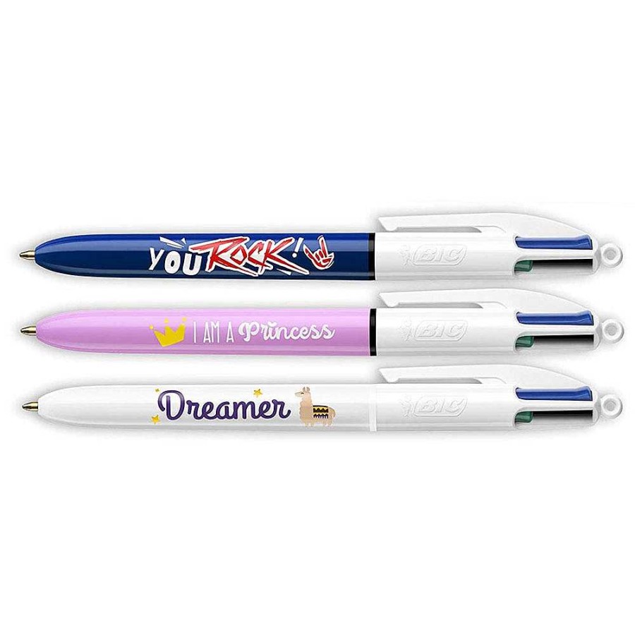 Papeler A BIC Bol Grafos | Expositor 30 Bol Grafos Bic 4 Colores Decorados