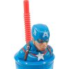 Mochilas Y Complementos Avengers | Avengers Capitan Am Rica Vaso Pajita Figura 3D 360 Ml