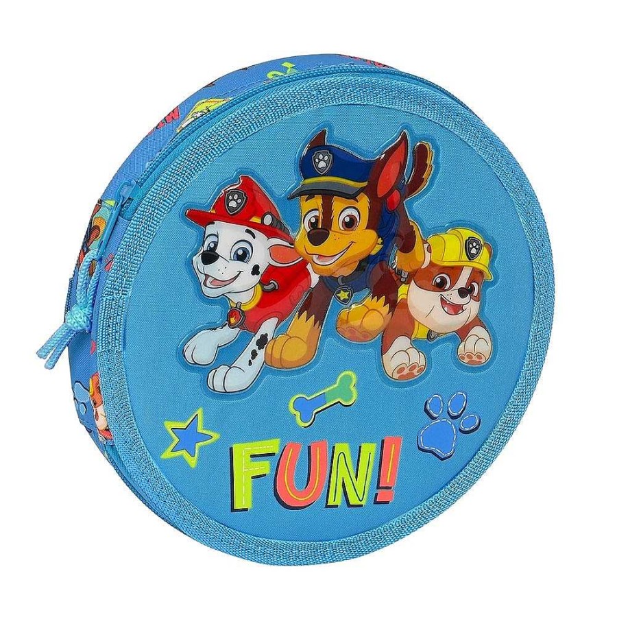 Mochilas Y Complementos Paw Patrol | Patrulla Canina Plumier Redondo Completo 21Cm