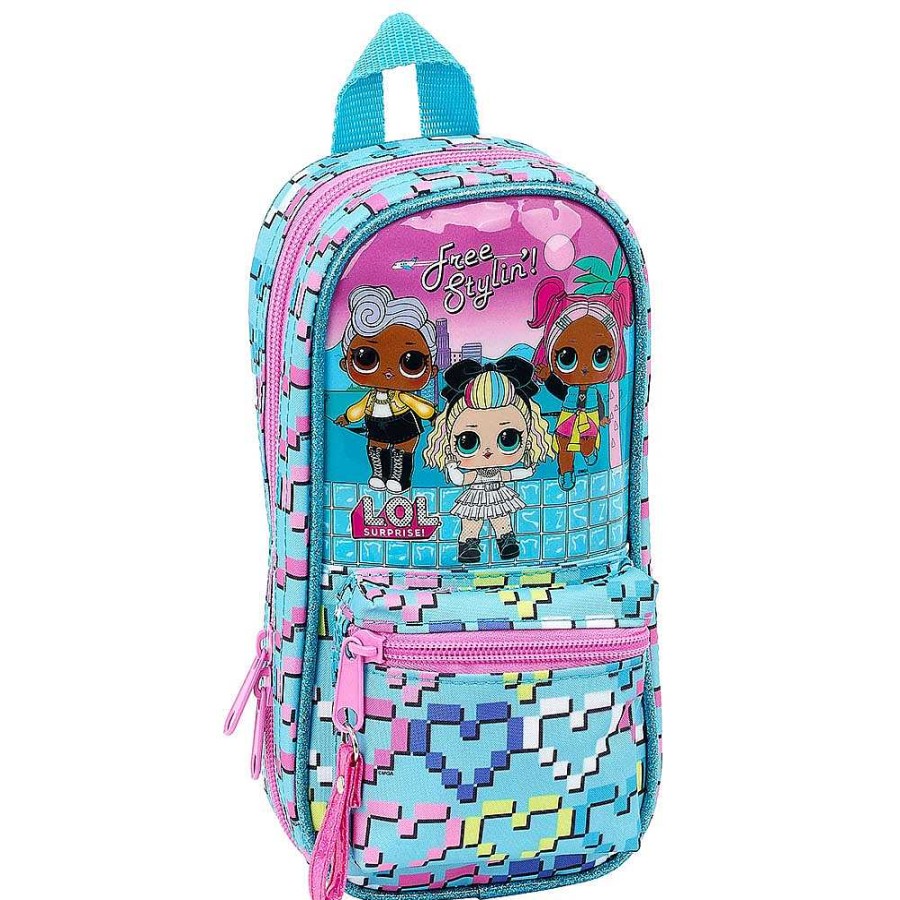 Mochilas Y Complementos LOL Surprise | Lol Surprise Estuche Con 4 Portatodos Llenos 12X23X5