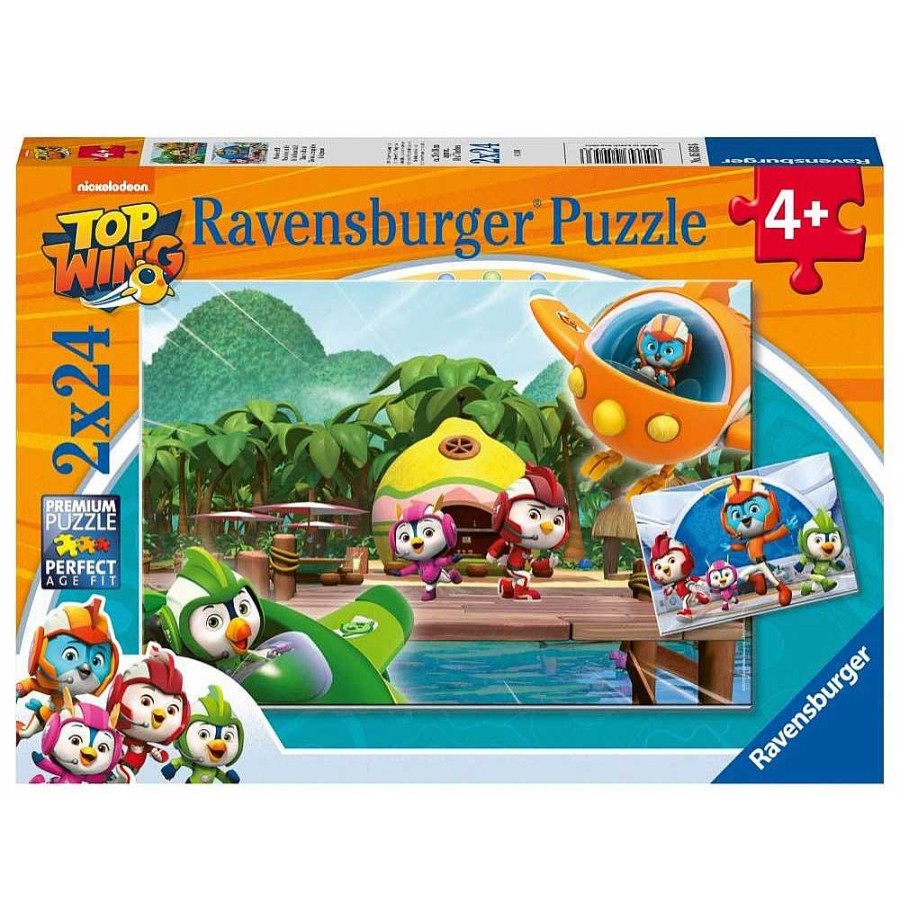 Juguetes Ravensburger Puzzles Infantiles | Top Wing Puzzle Doble 2X24