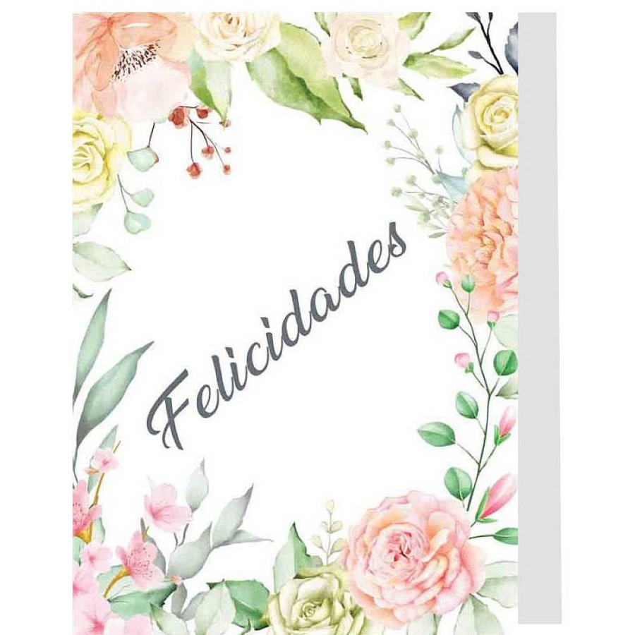 Papeler A Genérico Tarjetas Felicitaci N | Tarjeta Mini Felicidades Flores 9X6