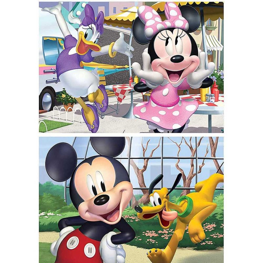 Juguetes Disney Puzzles Infantiles | Mickey Puzzle Madera 2X25 Piezas