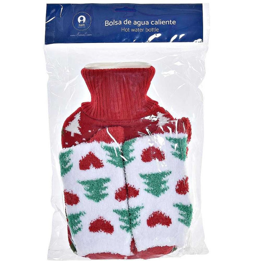 Home & Deco Item Textil Hogar | Set Bolsa Agua Caliente Y Calcetines Navidad 2 Colores