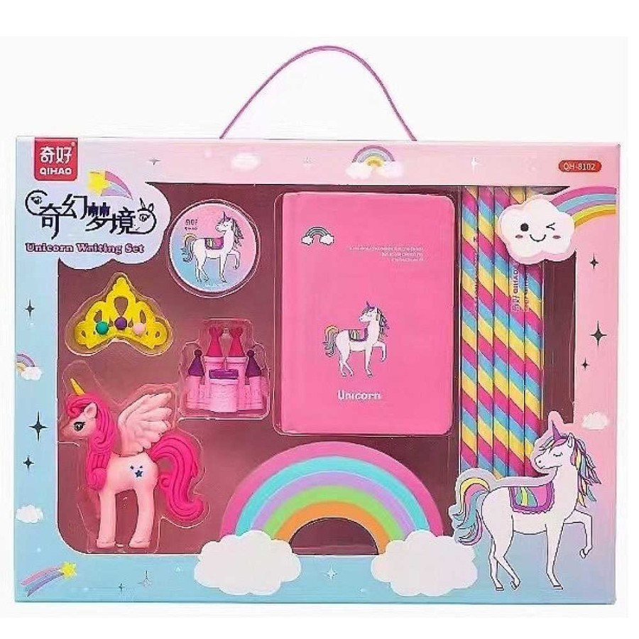 Regalo Genérico Tendencia Unicornios | Unicornio Set Papeler A En Malet N 11 Piezas