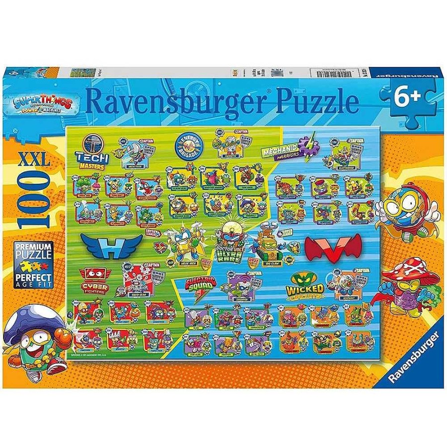 Juguetes Superthings Puzzles Infantiles | Superthings Puzzle 100 Piezas Xxl