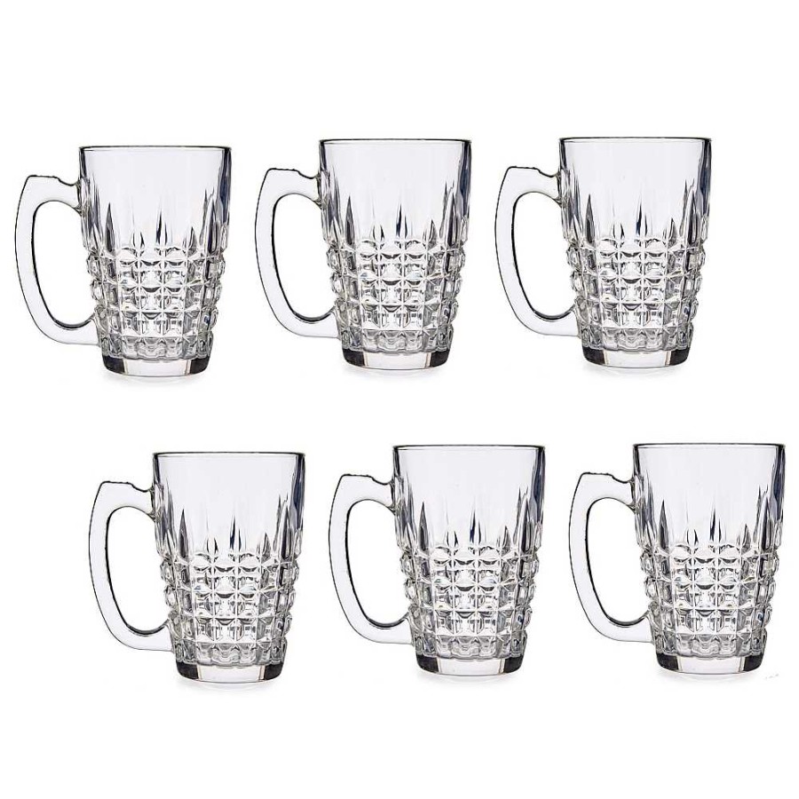 Home & Deco Vivalto Complementos Cocina | Set 6 Jarras Cristal Talla 340 Ml 12X8