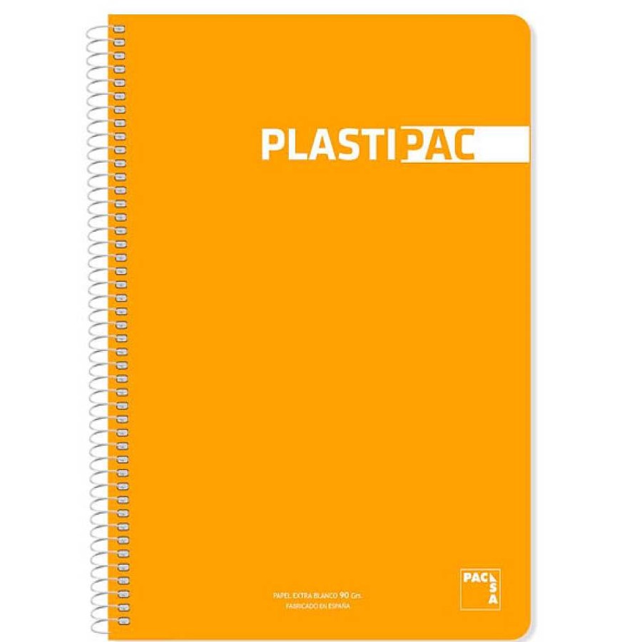 Papeler A Pacsa Cuadernos Espiral | Pack 5 Bloc 90 Gr Tapa Pl Stico Cuarto 80 Hojas Cuadr Cula